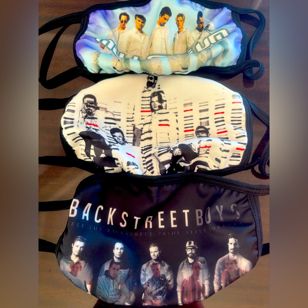 Backstreet Boys Face masks (3), Boy Band Music, New